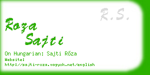 roza sajti business card