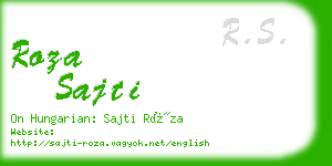 roza sajti business card